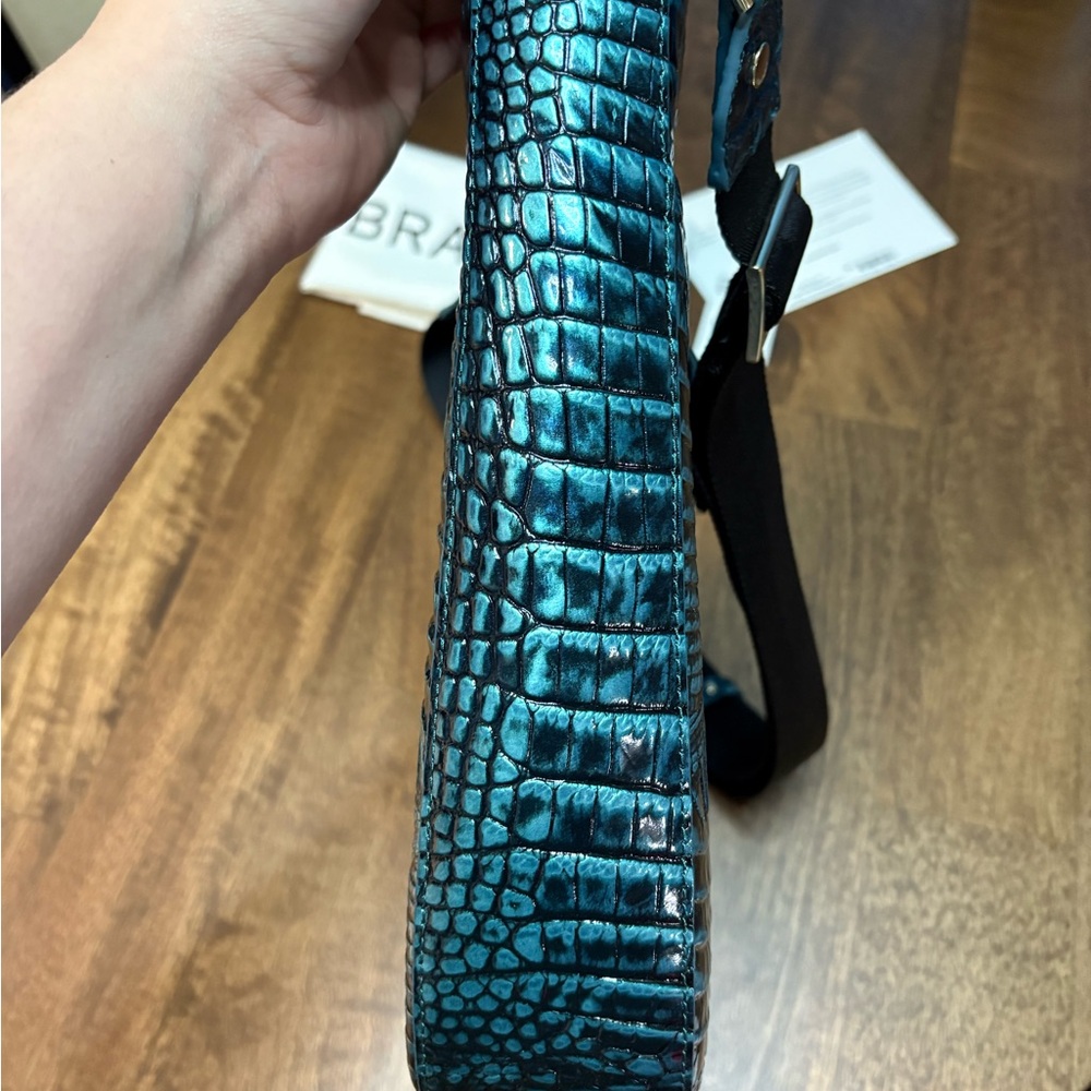 **SOLD**Brahmin NWOT Large Leia - Blue Patina Melbourne - 2 Perfect Eyes - Picture 6 of 16